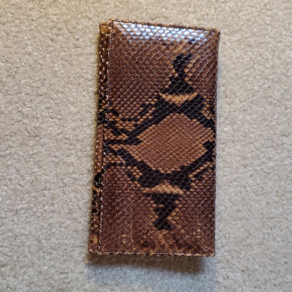 This is a snake skin wallet from Nordstrom
